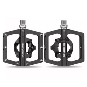 자전거페달 평페달+MTB클릿페달 양면페달 시마노호환 PD15-BK