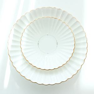프리미엄 본차이나 골드위시스 프릴찬기 조개접시 대 (렌지가능)
