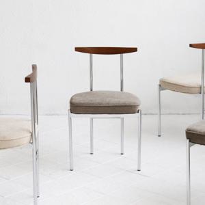 마우이 패브릭 의자 스틸 인테리어 카페 체어 2color