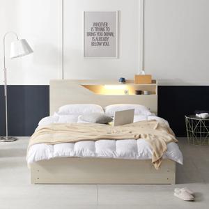 [5%쿠폰] 젠느 LED 리노 평상침대+매트포함(SS/Q) 4colors