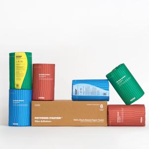 비욘드페이퍼 키친타올 2겹 120매 6롤 무표백 무형광 프리미엄 대나무 - 더키친