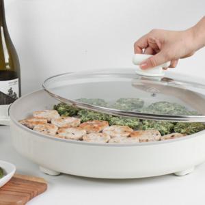 40cm 대용량 다용도 멀티팬 전기그릴 Lime-15