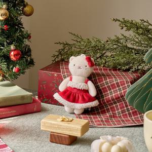 보들보들 옷입히는 애착키링 크리스마스 캣토리 산타원피스