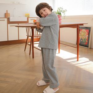 SLS5801 남아 한국산 면혼방 블랙 잠옷 파자마 세트