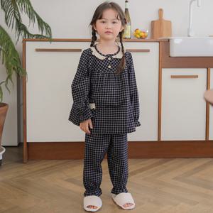 여아동 국내산 순면 긴팔 잠옷 상하 세트 SLS5903