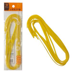 노랑 생고무줄 포장고무줄 탄력고무줄 고무밴드