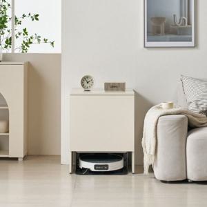 휴브 로봇청소기 수납장 이동식 미니 협탁