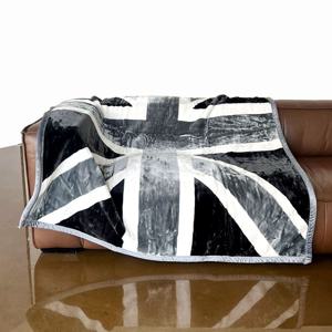 투컬러 유니언잭 부드러운 극세사 담요 ( 두꺼운이불 겨울 밍크 블랭킷 감성캠핑 예쁜담요 )