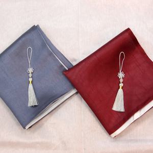 서월정 포장용 보자기 노리개 세트 실크 겹 전통 선물 포장 중 70x70, 2개