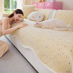 [해외] 북유럽 모던 크림 웨이브 소파패트 소파 커버 쿠션 깔개 3colors 14size