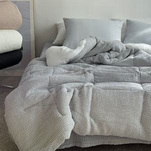 마리나 와플 순면이불 모달침구세트 부드러운 간절기 가을 겨울 슈퍼싱글 퀸 킹 차렵이불세트
