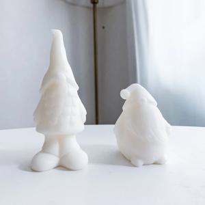 자체제작 크리스마스 요정 난쟁이 3D 캔들 실리콘 베이킹 몰드 얼음틀 2종