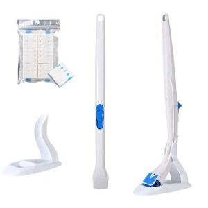 변기 크리너 핸들1개 + 거치대1개 + 리필1팩(12개) / 변기솔 변기청소