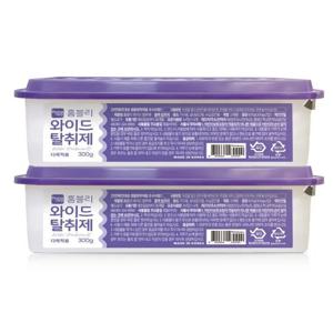 1+1 와이드 탈취제 300g x 2개입 냉장고 김치냄새 새집증후군 집안 옷장 냄세제거