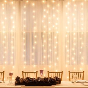 LED 트리전구 큐빅 폭포수 커튼 조명 400구 크리스마스 전구 장식 2color