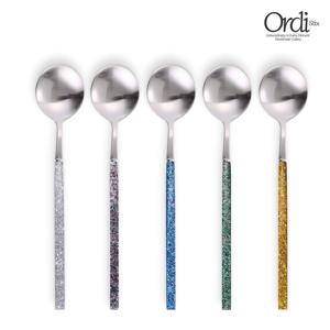 시그니처 풀리 글리터 컬러 양식 디너 스푼 1P 5가지 색상 중 택 1