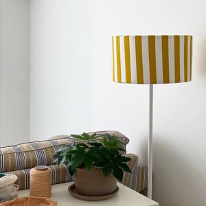 이케아 조명 링스타 커버 33cm 스트라이프 머스터드 / 전등 갓 교체 램프쉐이드 감성조명