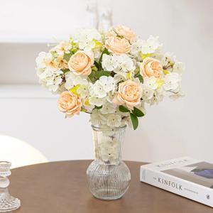 벚꽃 조화 화병 풍성한 장미 set 43cm 4컬러 인테리어 봄 테이블 장식