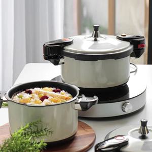 퀸센스 인덕션 압력밥솥 가스렌지 겸용 6인용 압력솥