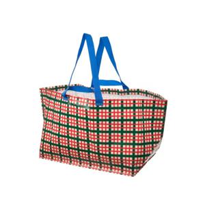 빈테르핀트 크리스마스 체크패턴 장바구니 타포린백