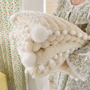 [해외] 북유럽 모던 토끼털 겨울 담요 침대 쇼파 이불 블랭킷 4colors 3size
