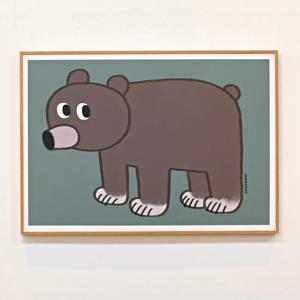 BROWN BEAR 곰돌이 동물 일러스트 아트포스터 (072)