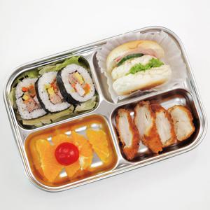 스텐 다이어트 식판 어린이집 급식식판 4구