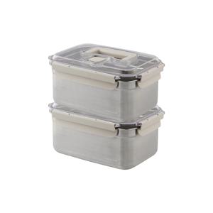 1+1 특허받은 숨밸브/프리미엄 스텐김치통 3.8L(한포기반)