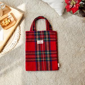 크리스마스 미니 핸디백 레드체크