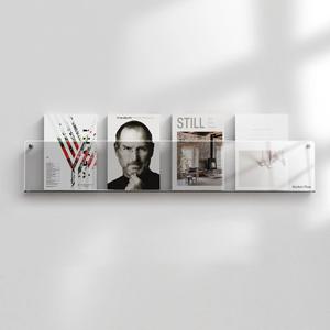 아크릴 투명 벽걸이 책장 꽂이 선반