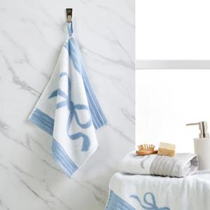 라피니라 리본 핸드타월 BLUE 34X34cm 65g