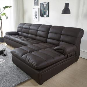 클리어 인조가죽 4인용 카우치소파