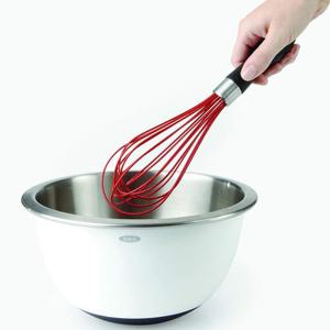 [해외] 실리콘 거품기 발포기 테이퍼 위스크 레드