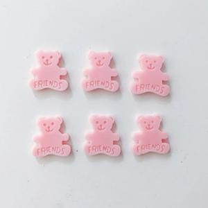 자체제작 곰돌이 프렌즈 레터링 6구 캔들 베이킹 실리콘 몰드 얼음틀