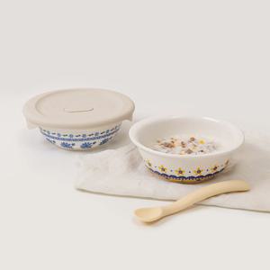 1+1 프라카 폴란드풍 도자기 냉동밥용기 350ml (총2P)