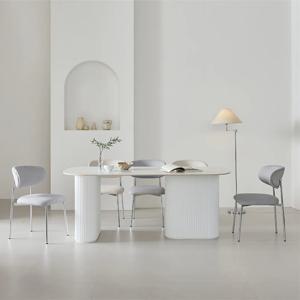 오르다 라운드 고급우레탄도장 템바보드 2000세라믹식탁+의자6개세트 6인8인