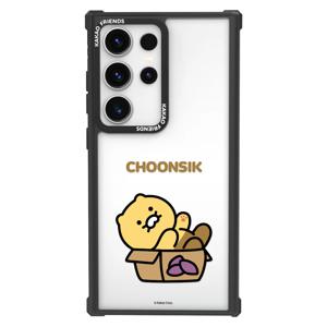 카카오프렌즈 갤럭시 S24 플러스 울트라 임팩트 디자인 춘식이 투명 범퍼 케이스