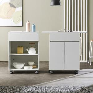 퍼니 이동바퀴 LPM코팅 오픈서랍 주방수납장 조리대A형1개(FN_001)