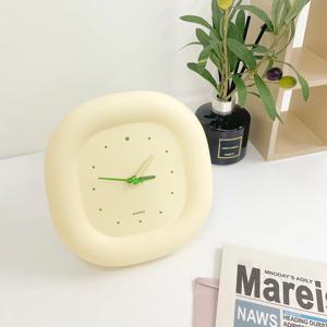 레몬 버터시계 인테리어 벽걸이 벽시계 크림 파스텔 무소음 탁상시계