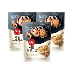 햇반죽 해물누룽지죽 420g*3개 비비고죽 리뉴얼