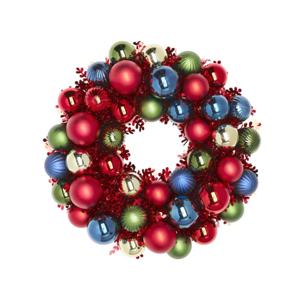 빈테르핀트 레드그린실버 크리스마스 리스 38cm 장식