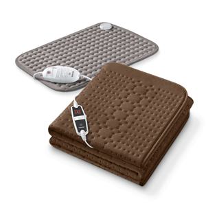 전기요 4단 1인용 UB95 브라운 전기방석 온열찜질기 세트