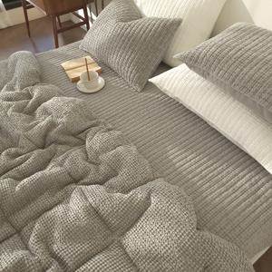 모달이불 와플 차렵이불 패드 베개 세트