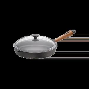 월넛 모던 깊은 프라이팬 28cm+유리뚜껑