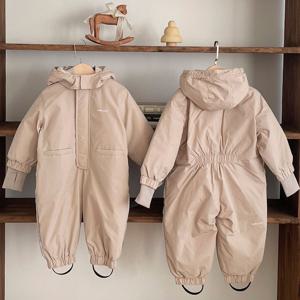 유아 아기 올인원 스키복 썰매복 방한복