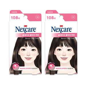 3M 넥스케어 블레미쉬 클리어 커버 108매x2팩 여드름패치 상처 습윤밴드