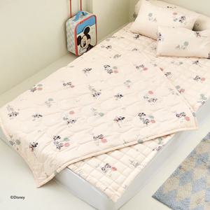 디즈니 스웰 미키앤프렌즈 알러지케어 극세사 낮잠이불 100x130 베이지