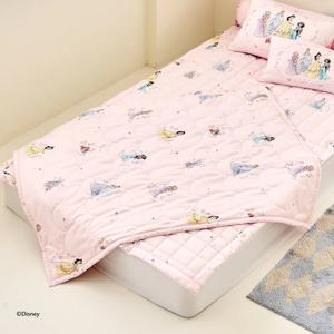 디즈니 마미허그 소프트워싱 프린세스 극세사 낮잠이불 100x130 핑크