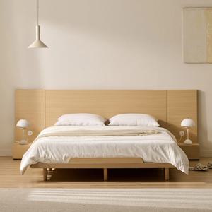 벨드 E0등급 평상형 호텔 침대프레임 SS Q/K겸용(화이트/메이플)