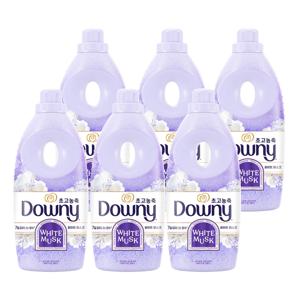 다우니 초고농축 퍼퓸 섬유유연제 1L 화이트머스크 x 6개